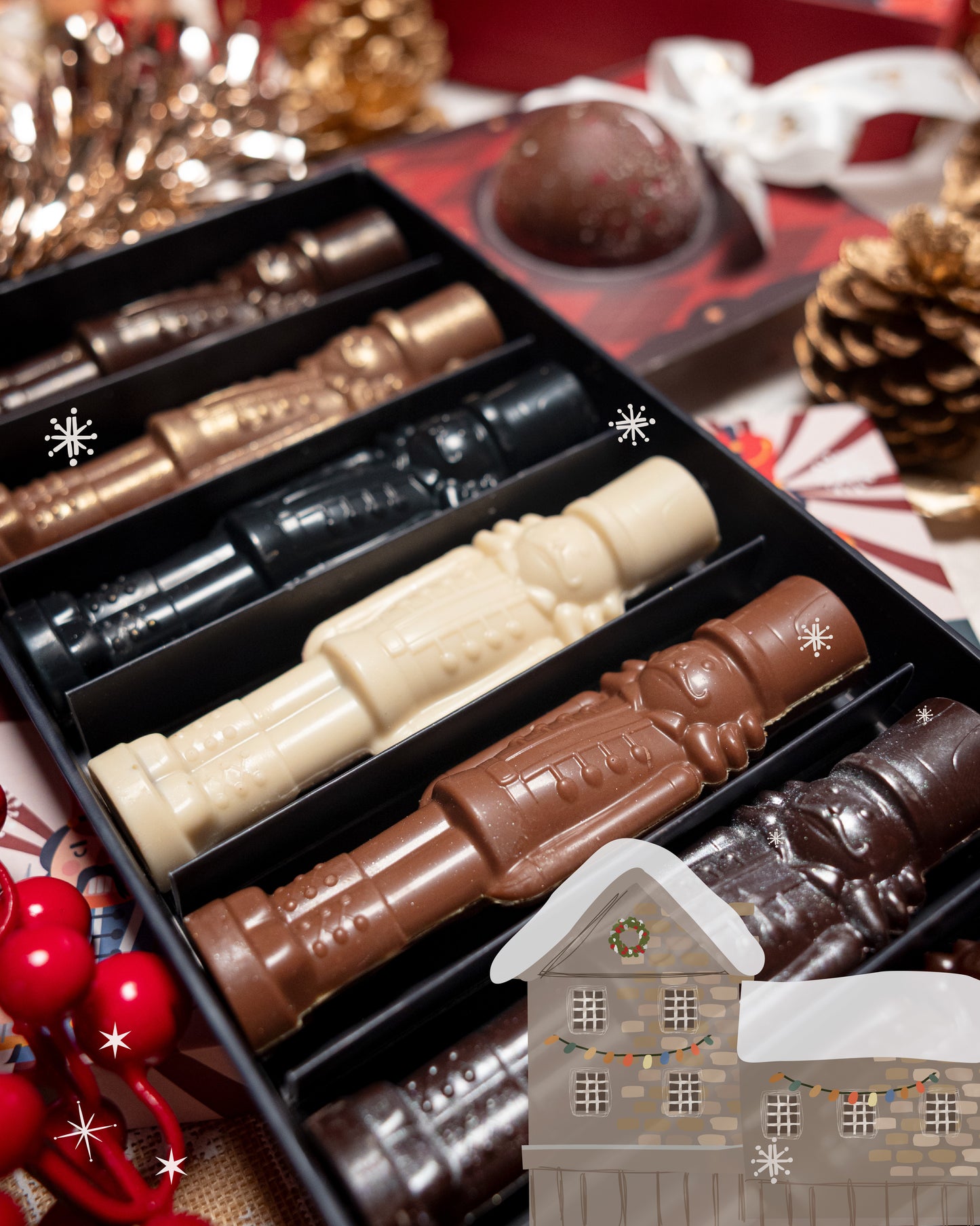 The nutcrackers chocolate Package